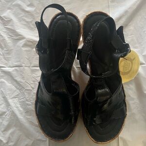 Born Black Strappy Sandals